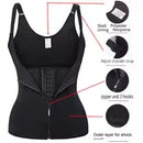 50% Off 3 Row Buckle Body Shapers Vest Sleeveless Zipper Waist
