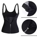 50% Off 3 Row Buckle Body Shapers Vest Sleeveless Zipper Waist